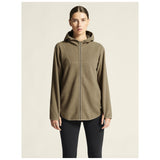 Join Pile Fleece Fz Hood W - Taupe - Closeup 4
