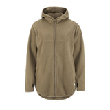 Join Pile Fleece Fz Hood W - Taupe - Front