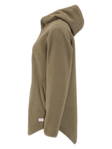 Join Pile Fleece Fz Hood W - Taupe - Left