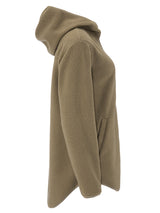 Join Pile Fleece Fz Hood W - Taupe - Right