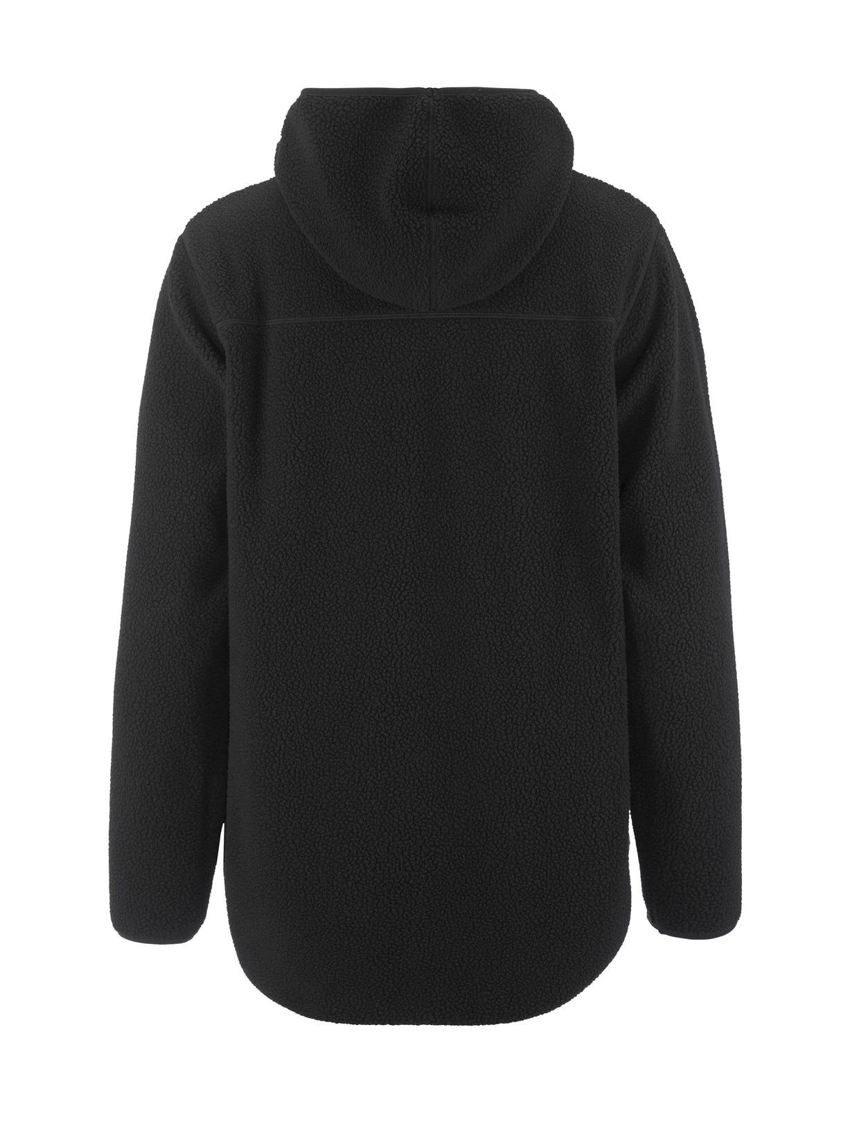 Join Pile Fleece Fz Hood W - Black - Back