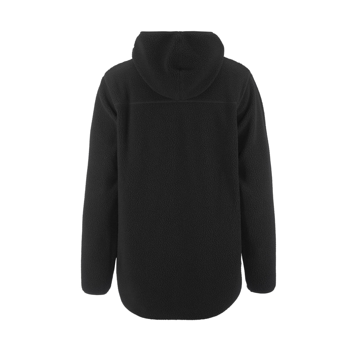Join Pile Fleece Fz Hood W - Black - Back