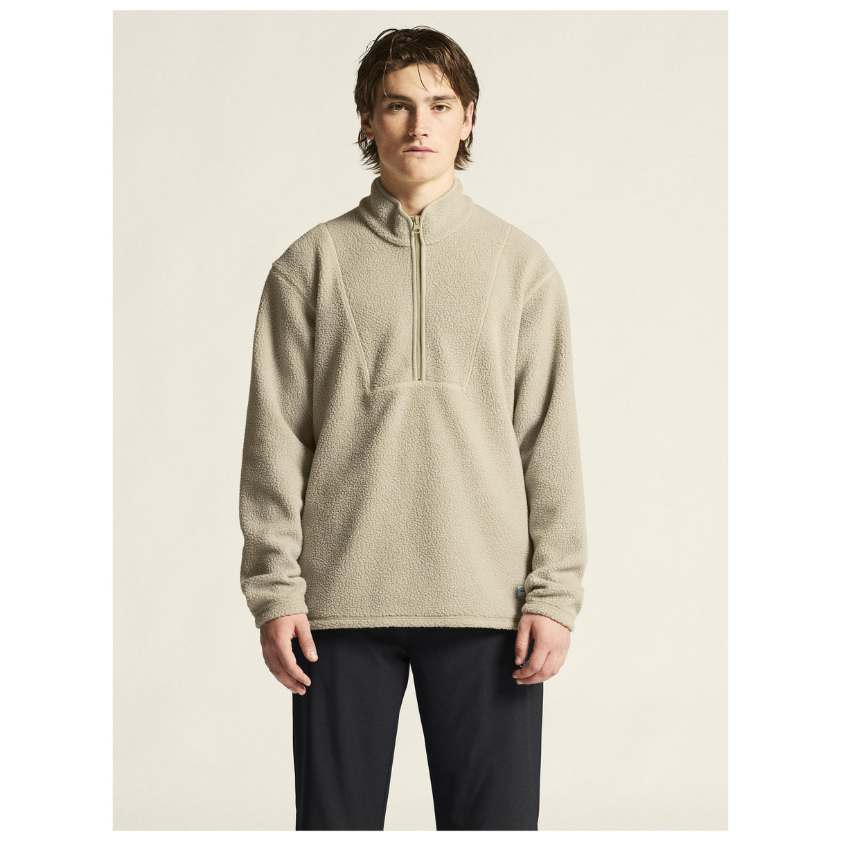 Join Pile Fleece Hz M - Beige - Closeup 4