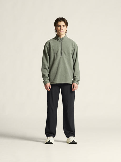 Join Pile Fleece Hz M - Leaf - Closeup 1