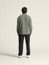 Join Pile Fleece Hz M - Leaf - Closeup 3