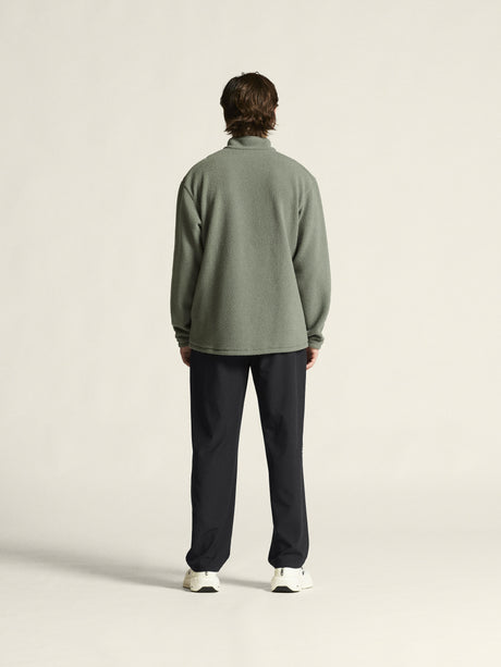 Join Pile Fleece Hz M - Leaf - Closeup 3