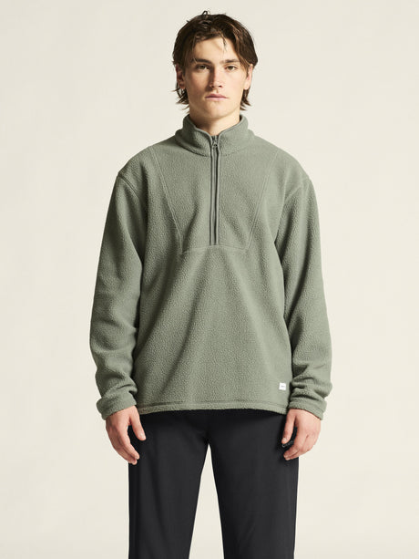 Join Pile Fleece Hz M - Leaf - Closeup 4