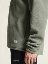 Join Pile Fleece Hz M - Leaf - Closeup 6