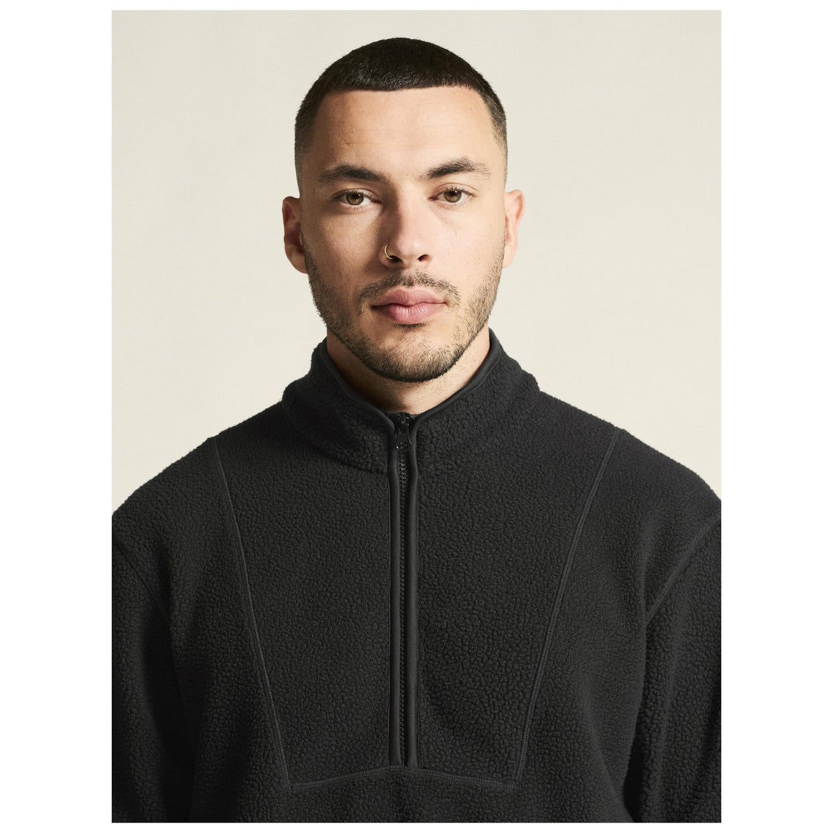 Join Pile Fleece Hz M - Black - Closeup 5