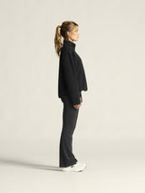 Join Pile Fleece Hz W - Black - Closeup 2