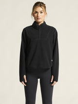 Join Pile Fleece Hz W - Black - Closeup 4