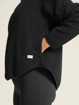 Join Pile Fleece Hz W - Black - Closeup 6