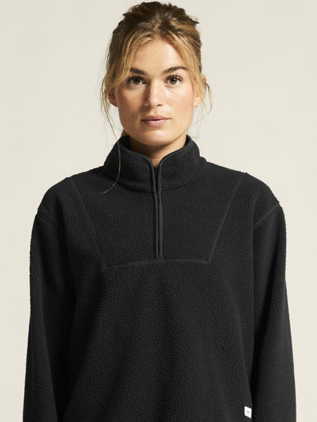 Join Pile Fleece Hz W - Black - Closeup 7