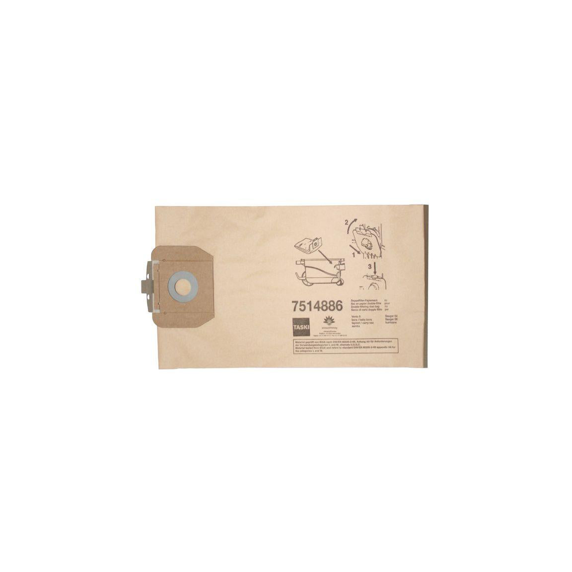 Vacuum cleaner bag TASKI Vento 8 paper 10/pack