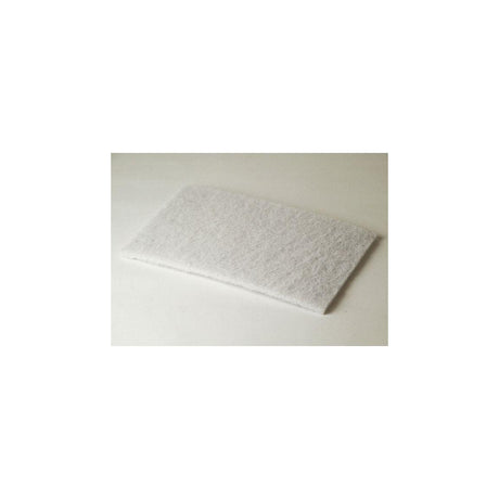 Scouring nylon 15x22,5cm white 10/pack