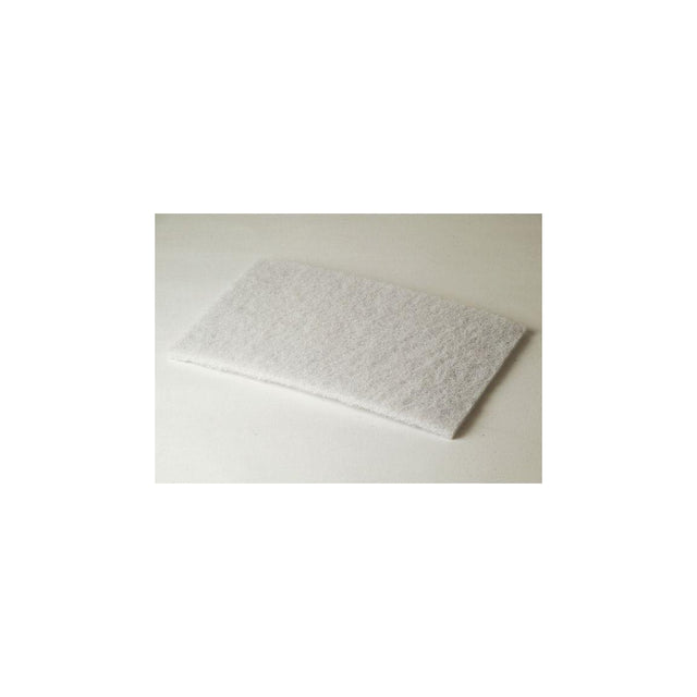 Scouring nylon 15x22,5cm white 10/pack