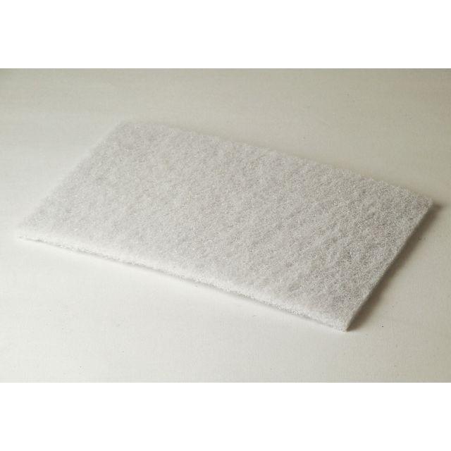 Scouring nylon 15x22,5cm white 10/pack