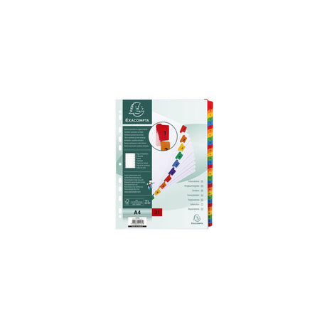 Cardboard register EXACOMPTA 1-31 multicolour