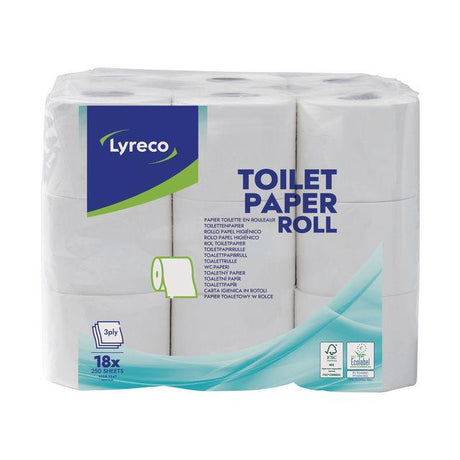 Toilet paper LYRECO 30m 18/pack