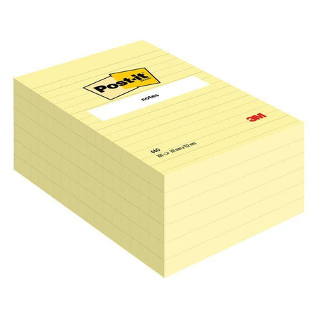 Notes POST-IT ruled 102x152mm yellow