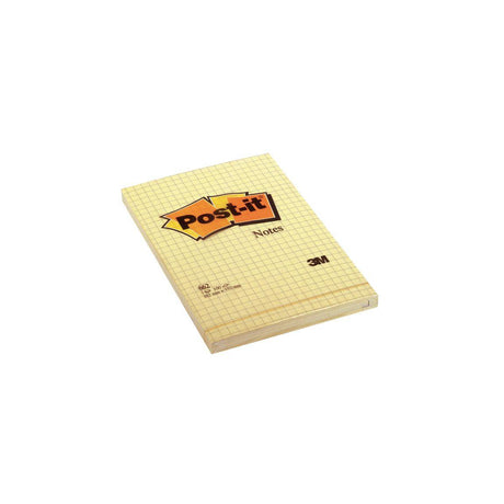 Memo pad POST-IT chequered 102x152 yellow