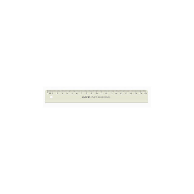 Ruler LINEX 20cm natural material