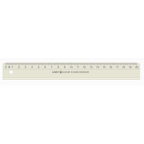 Ruler LINEX 20cm natural material