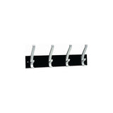 UNILUX coat hanger 4 hooks black/metal