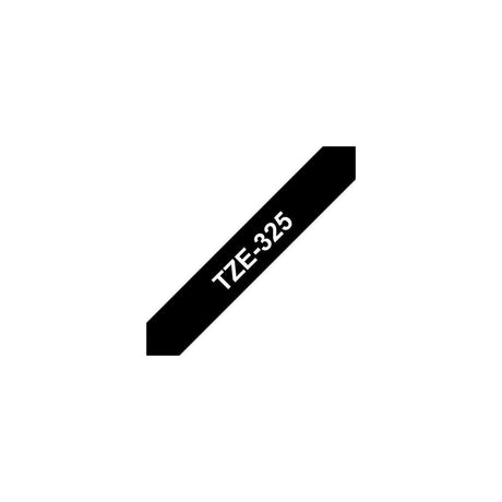 Tape BROTHER TZE325 9mm white on black