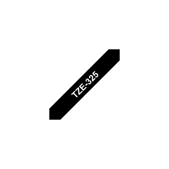 Tape BROTHER TZE325 9mm white on black