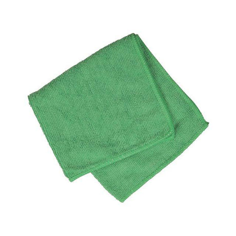 Microfibre cloth ABENA 32x32cm green 20/pack