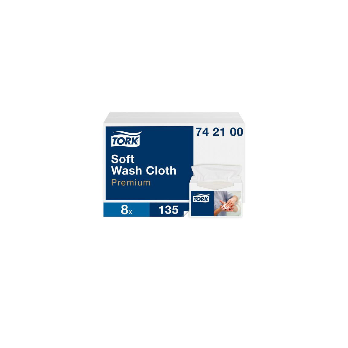 Washcloth TORK Pre 1-ply white 1080/pc