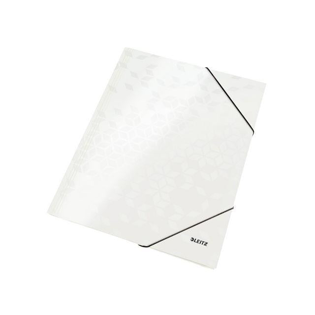 Rubber band folder LEITZ WOW 3-kl A4 white
