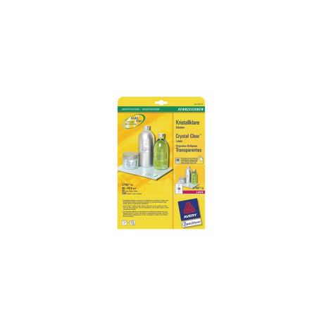 Label AVERY 96x50,8mm transp 250/pc