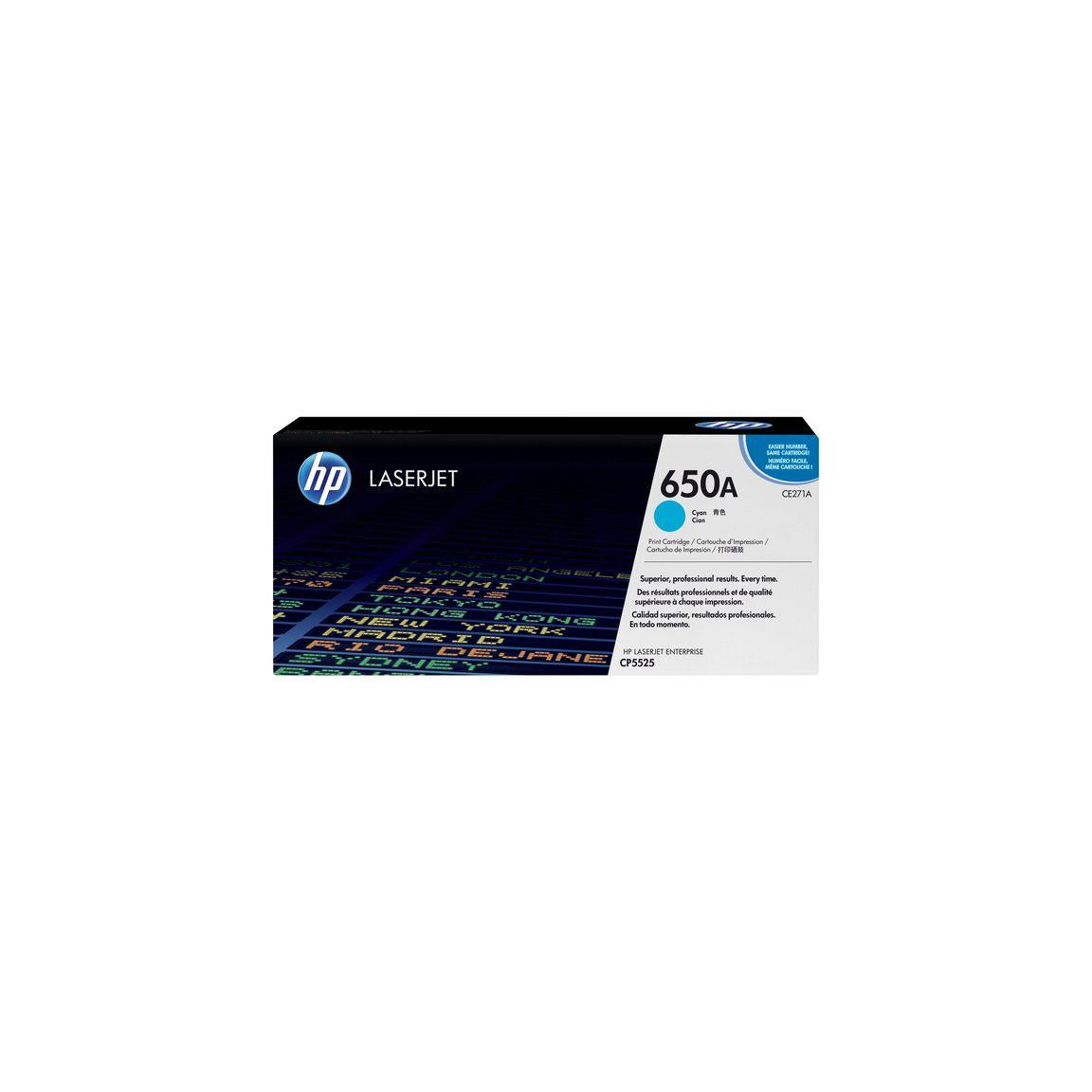 Toner HP CE271A 650A 15K cyan