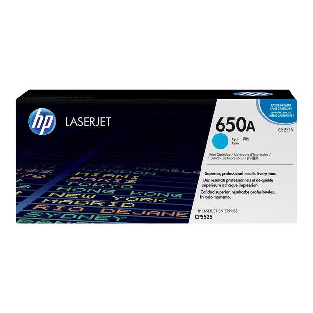 Toner HP CE271A 650A 15K cyan