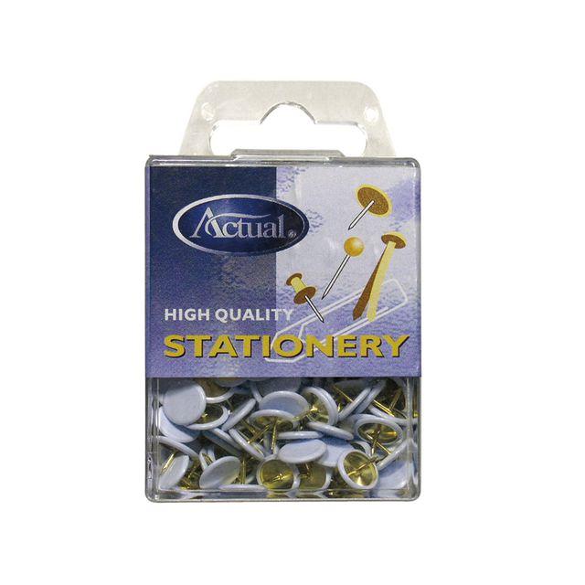 Staple plastic box white 200/pc