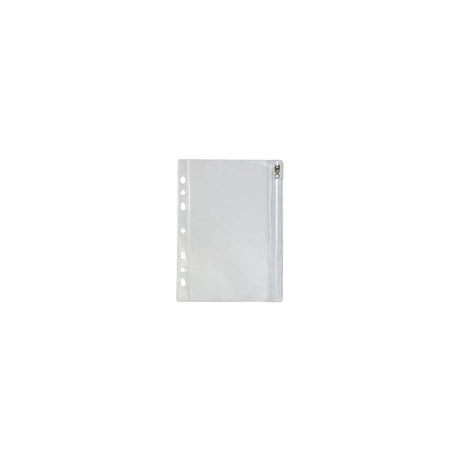 Plastic pocket BANTEX zip clear 10/pack