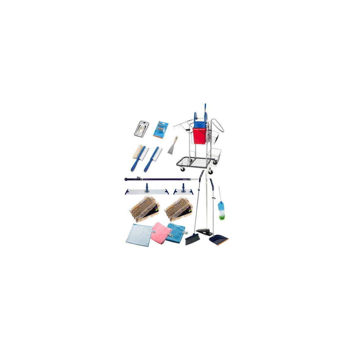 Cleaning trolley incl accessories BRONZE WET