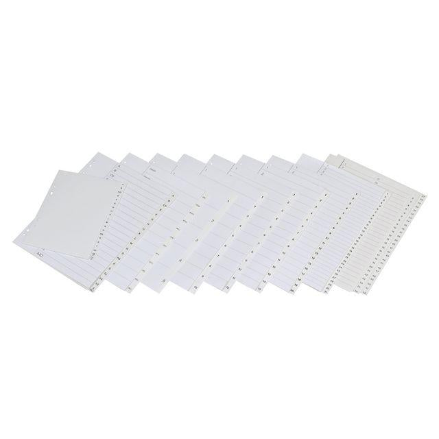 Plastic register PP A4+ 1-12 white