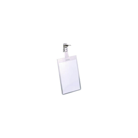 Name badge DURABLE clips portrait25/pc