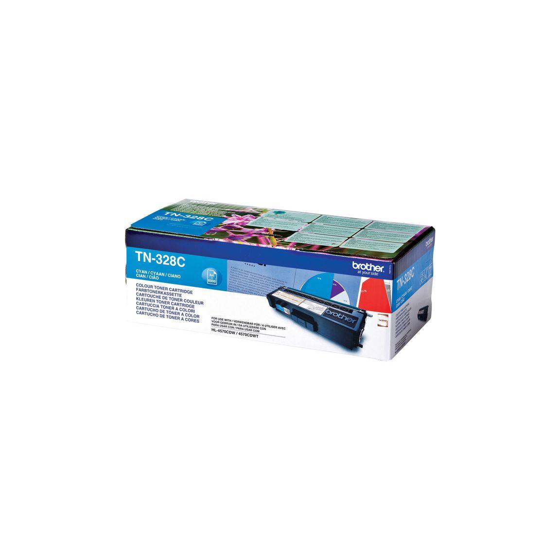 Toner BROTHER TN328C 6K cyan