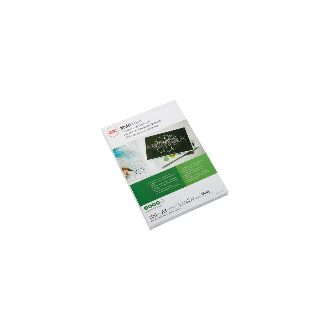 Laminate GBC A3 125mic matt 100/pack