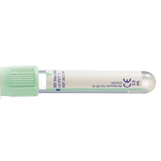Hemogard tube mintg Lihep+gel 5/3ml100/pack