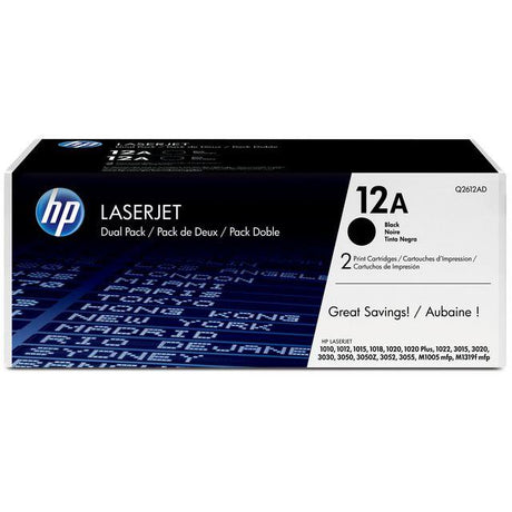 Toner HP Q2612AD 12A 4K black 2/pack