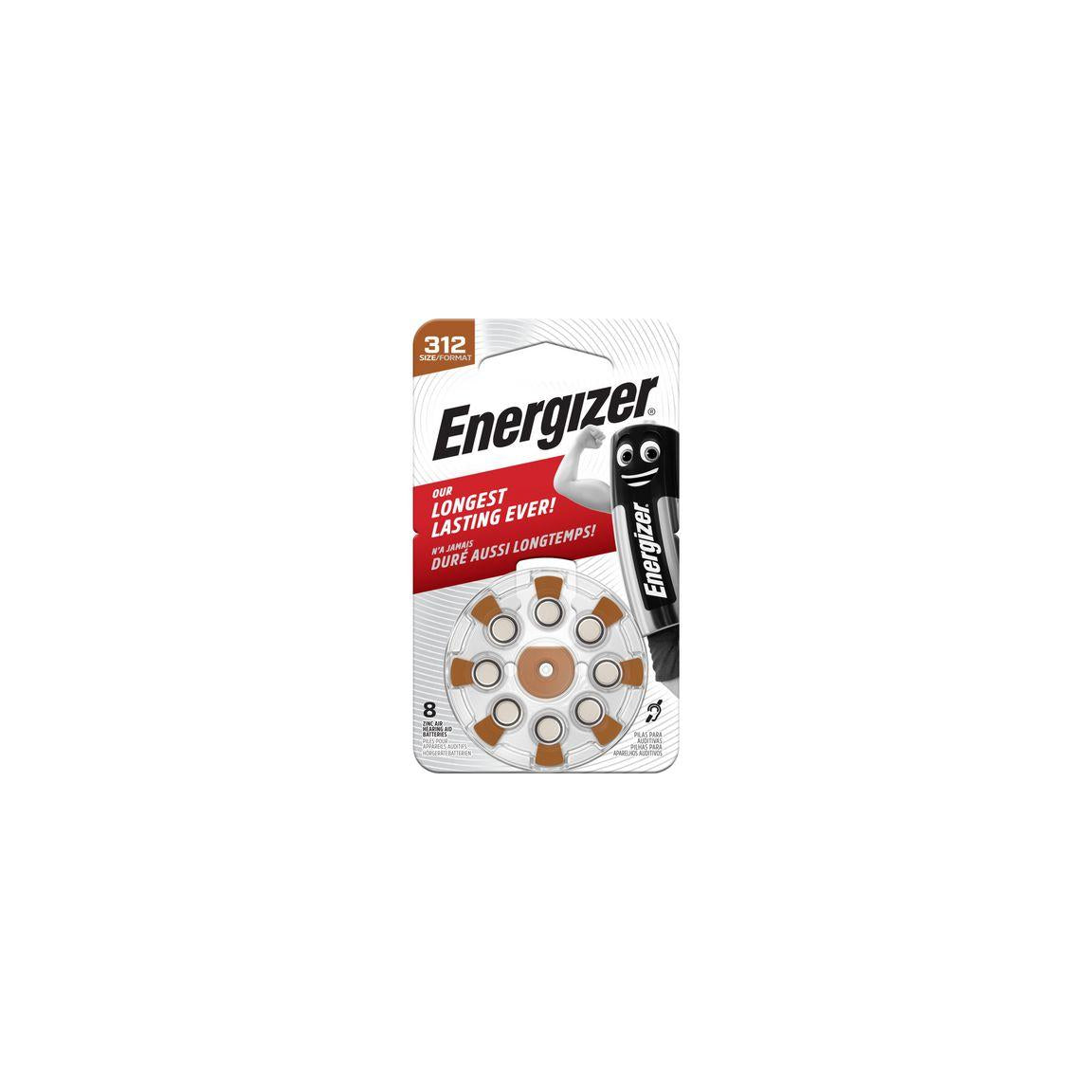 Battery ENERGIZER hearing 312 brown 8/pc