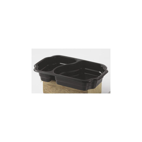 DUNIform 2-compartment takeaway PP black 246/pc