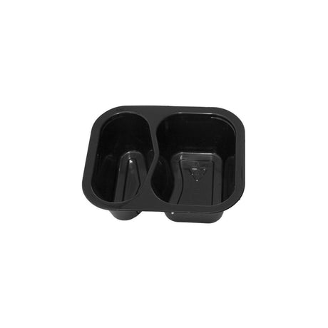 DUNIform 2-compartment PP 360ml black 480/pc