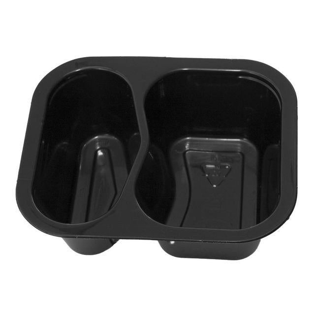 DUNIform 2-compartment PP 360ml black 480/pc