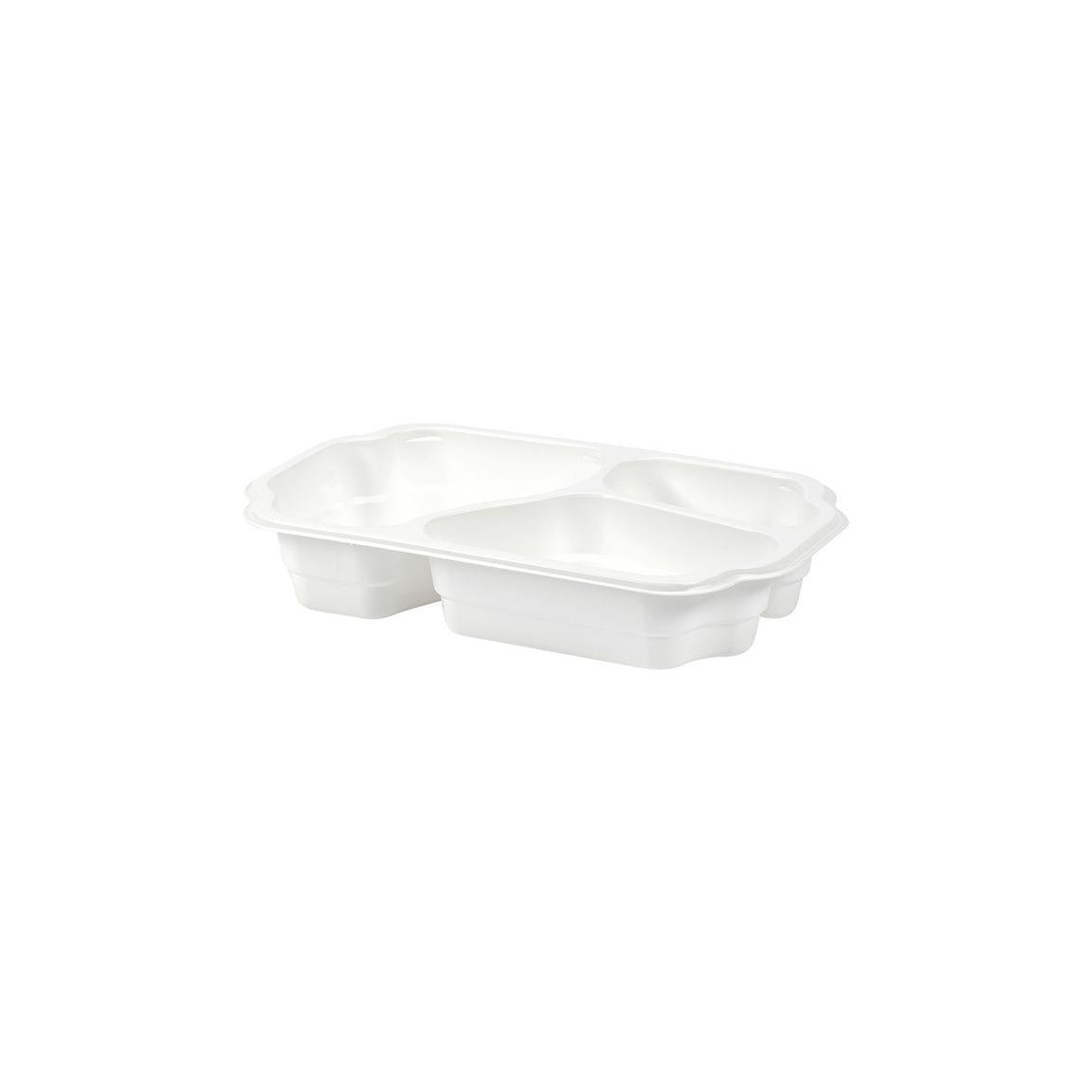 DUNIform 3-compartment takeaway PP white 246/pc